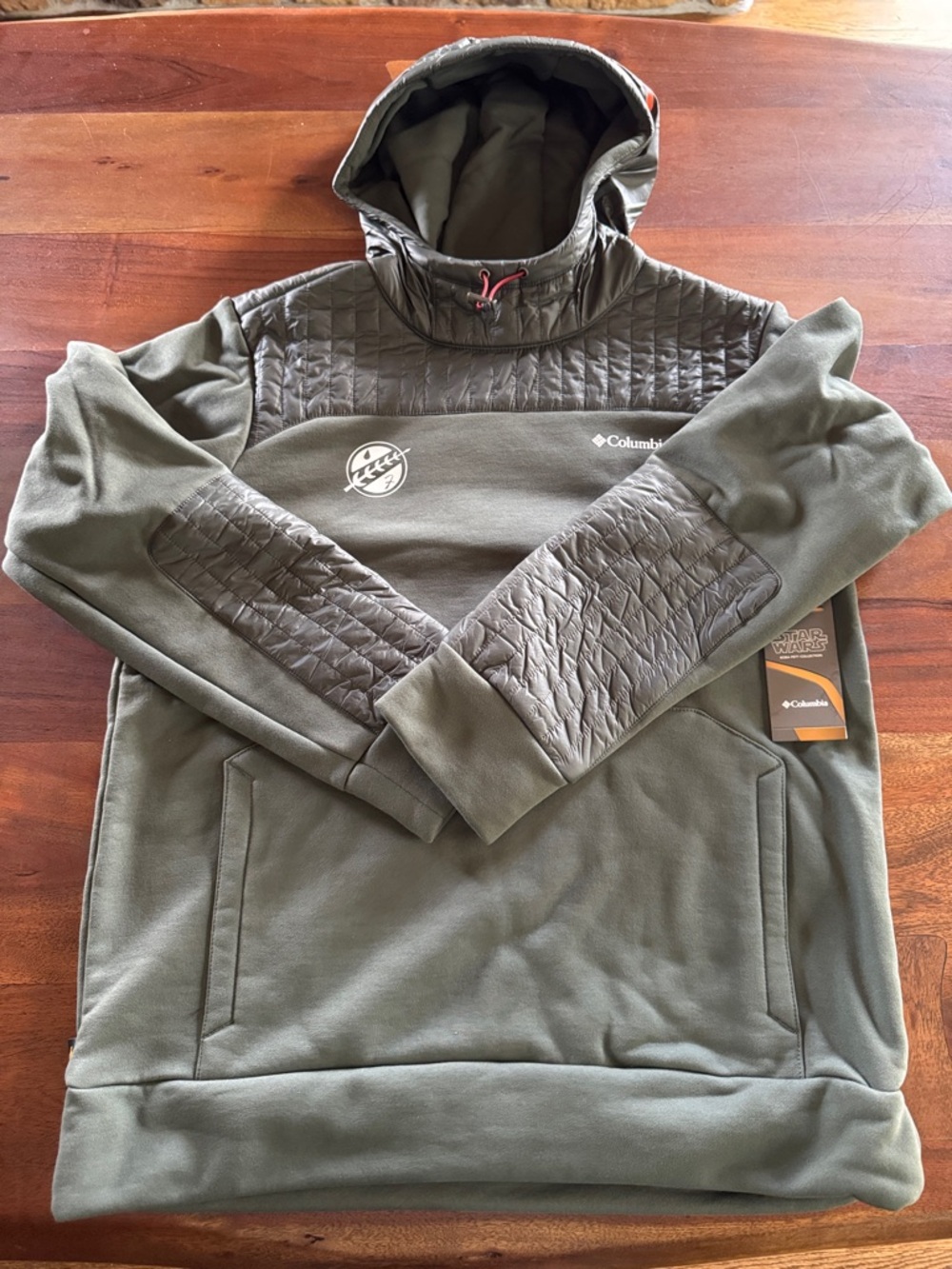 Columbia Men's BoBa Fett Olive Green Pullover Hoodie - Large